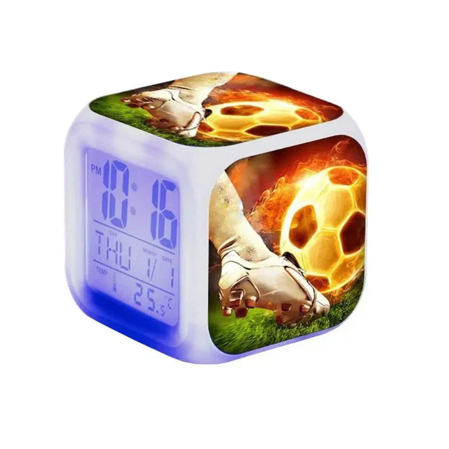 Digitale voetbal wekker met licht