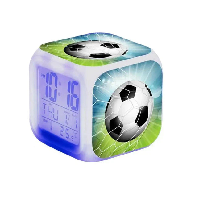 Digitale voetbal wekker met licht