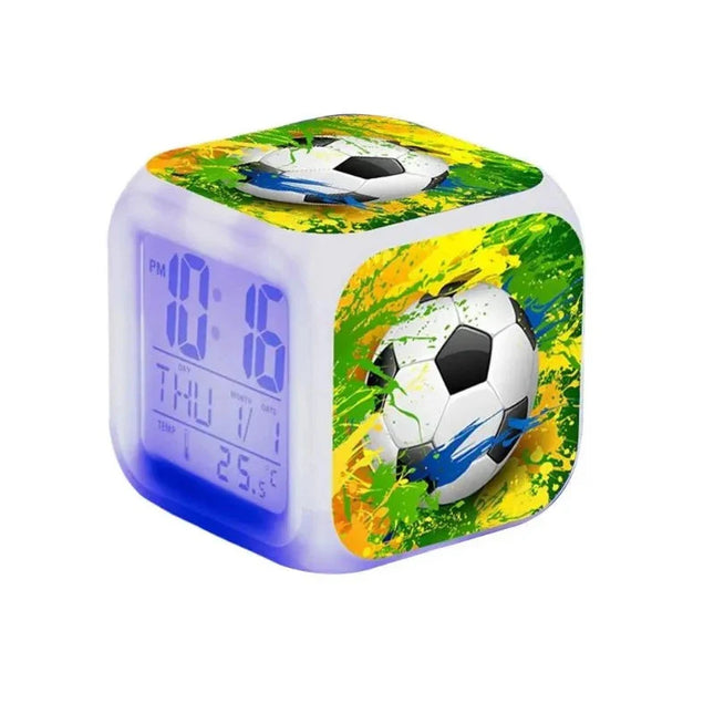 Digitale voetbal wekker met licht