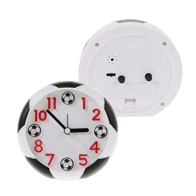 Analoge kinderwekker met voetbal design