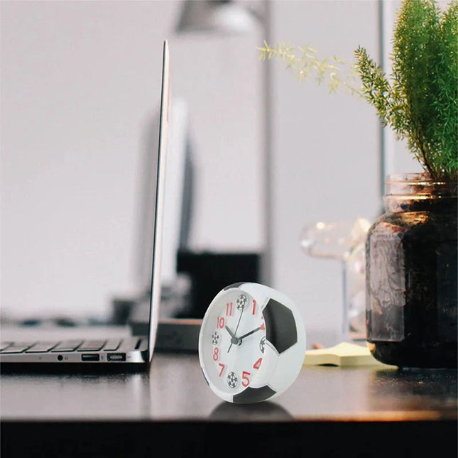 Analoge kinderwekker met voetbal design