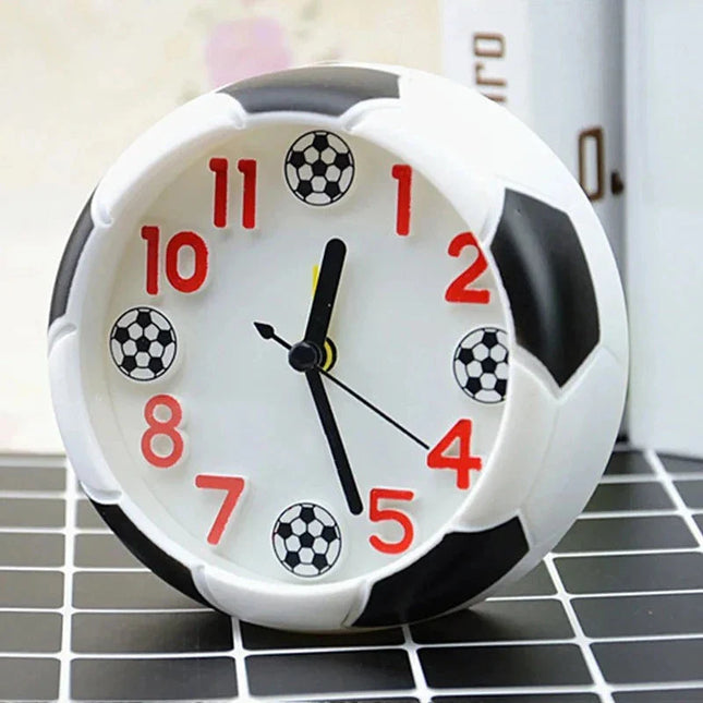 Analoge kinderwekker met voetbal design