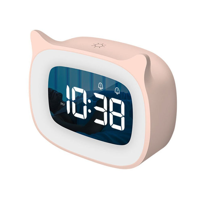 Roze slaaptrainer wekker voor kinderen