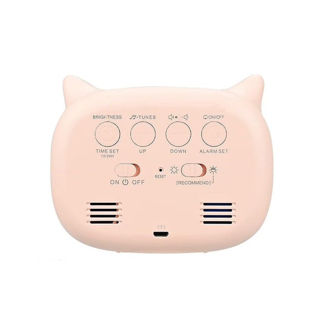 Roze slaaptrainer wekker voor kinderen