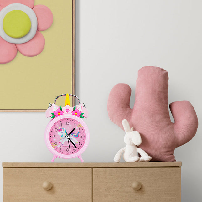 Eenhoorn kinderwekker met nachtlampje
