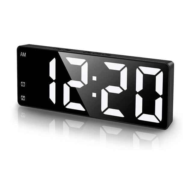 Lichtgevende digitale wekker op batterijen