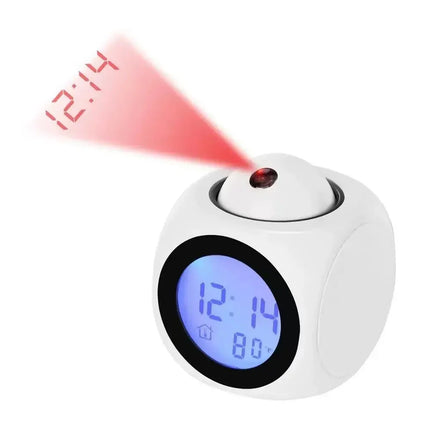 Digitale wekker met plafond projectie