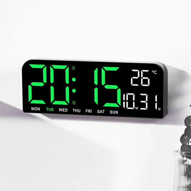 Digitale wekker met temperatuurweergave