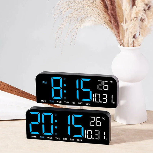 Digitale wekker met temperatuurweergave