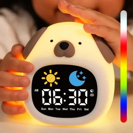 Slaaptrainer wekker met dag nacht indicator