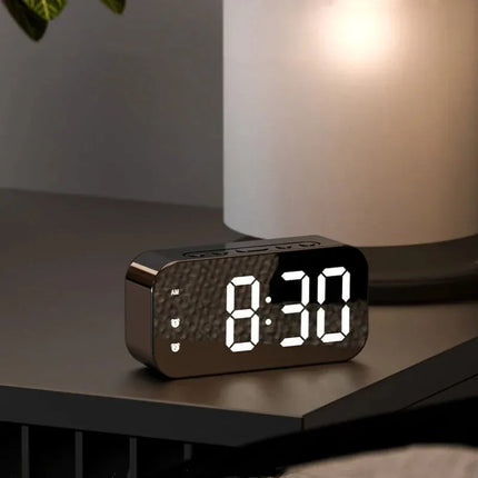 Digitale LED wekker met spiegel display