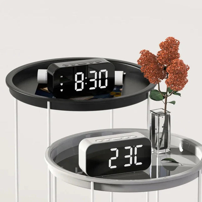 Digitale LED wekker met spiegel display