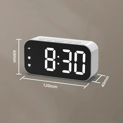 Digitale LED wekker met spiegel display
