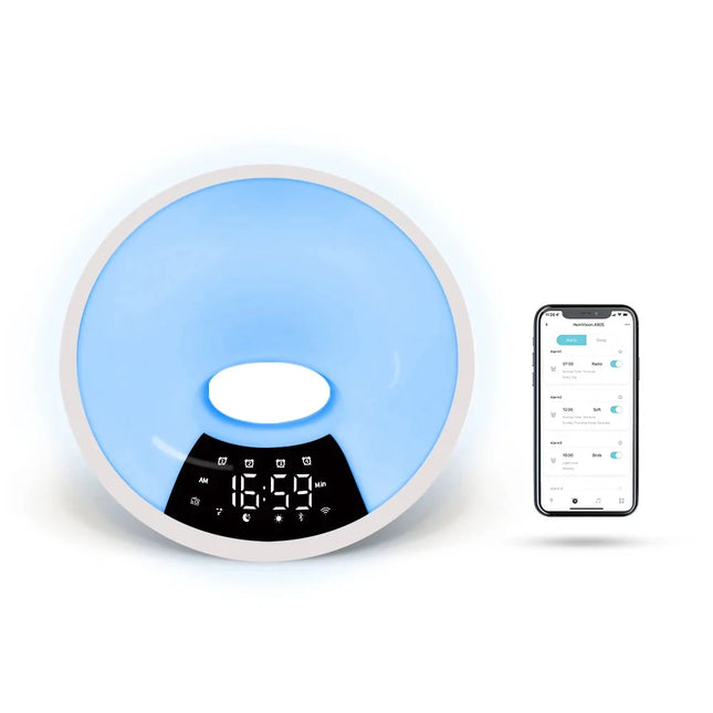 Ronde wake-up light zonsopgang simulator