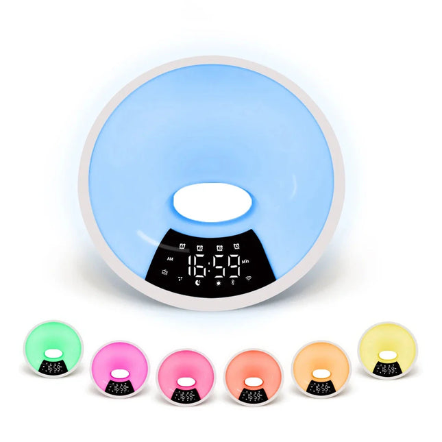 Ronde wake-up light zonsopgang simulator