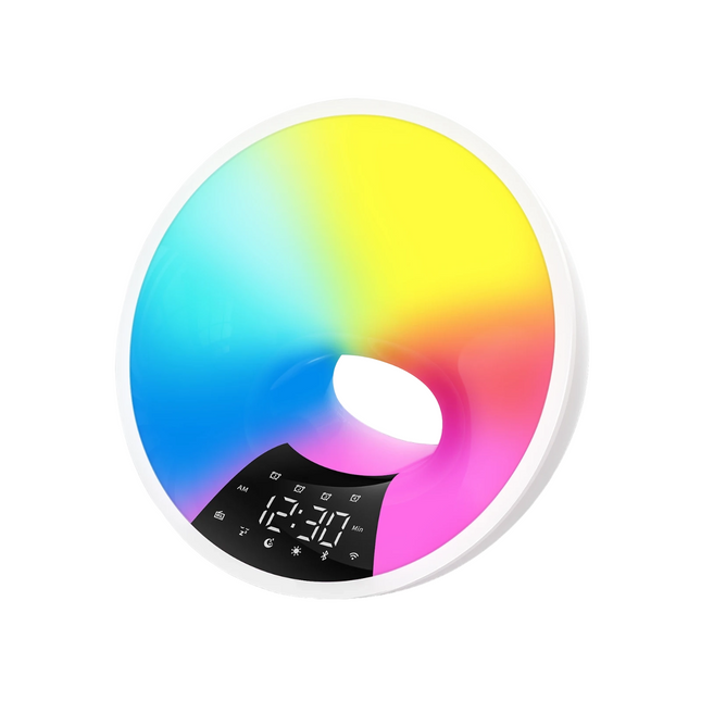 Ronde wake-up light zonsopgang simulator