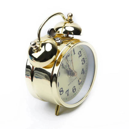 Klassieke mechanische wekker met bellen