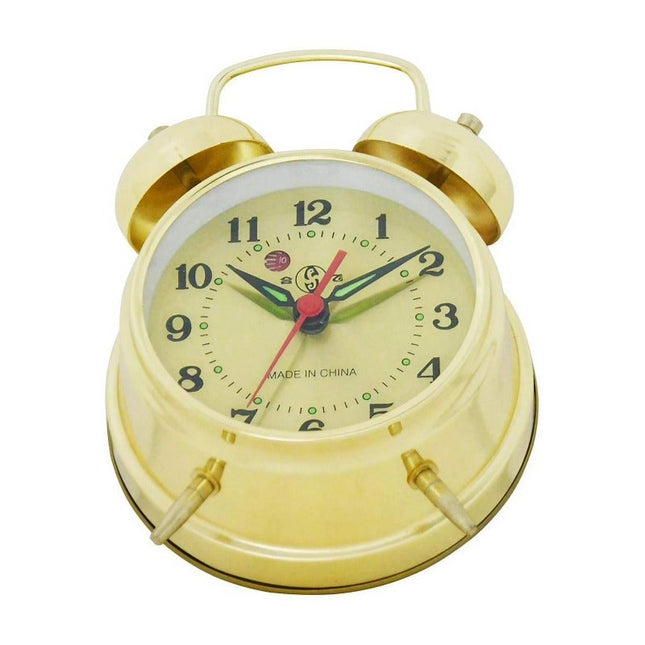 Ronde mechanische wekker met bellen