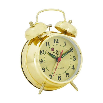 Ronde mechanische wekker met bellen