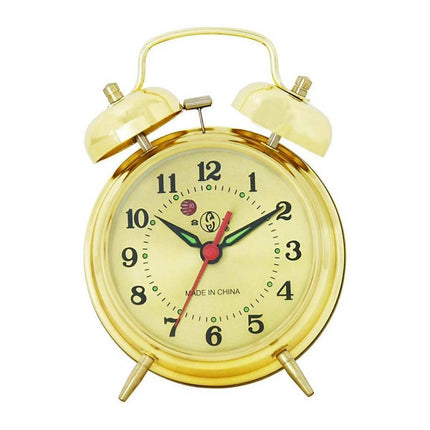 Ronde mechanische wekker met bellen