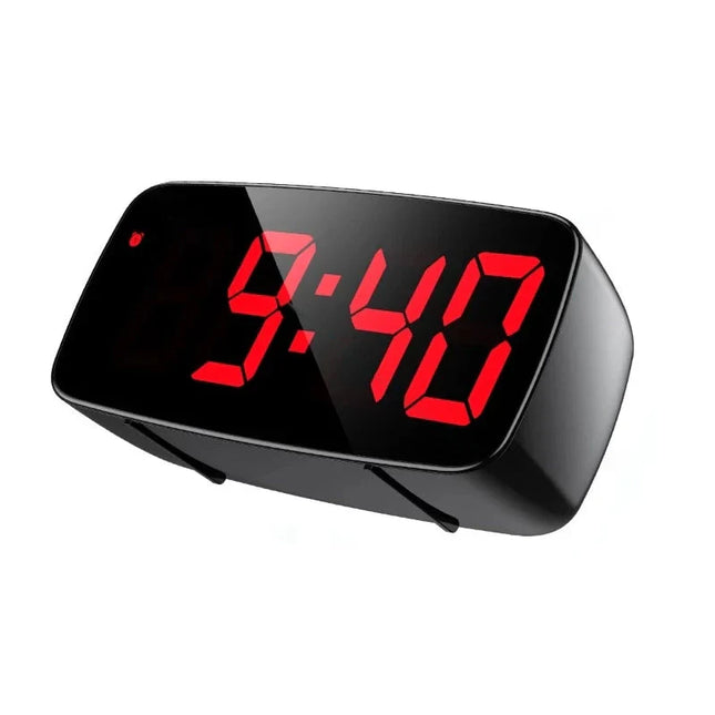 Digitale wekker met rood display