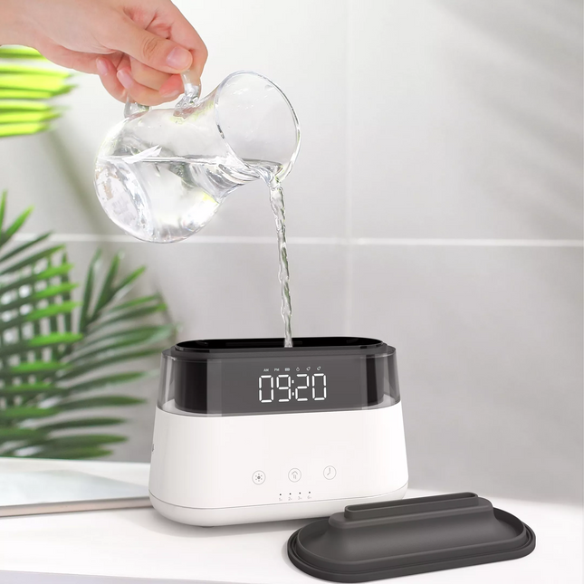 Digitale wekker met aroma diffuser