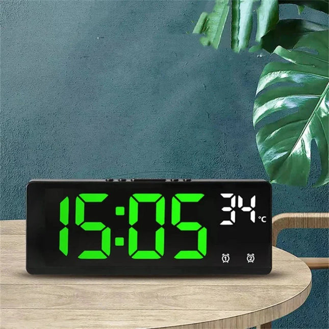 Digitale led wekker met thermometer