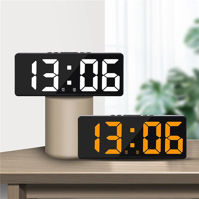 Digitale led wekker met thermometer