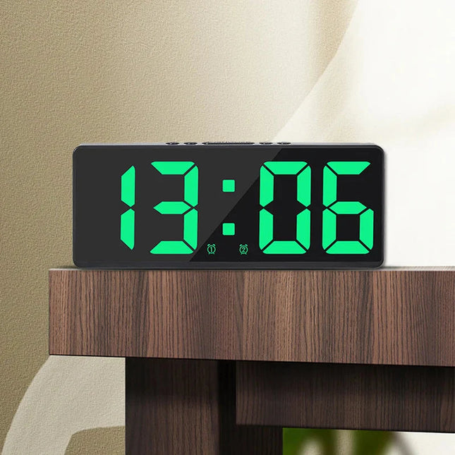Digitale led wekker met thermometer