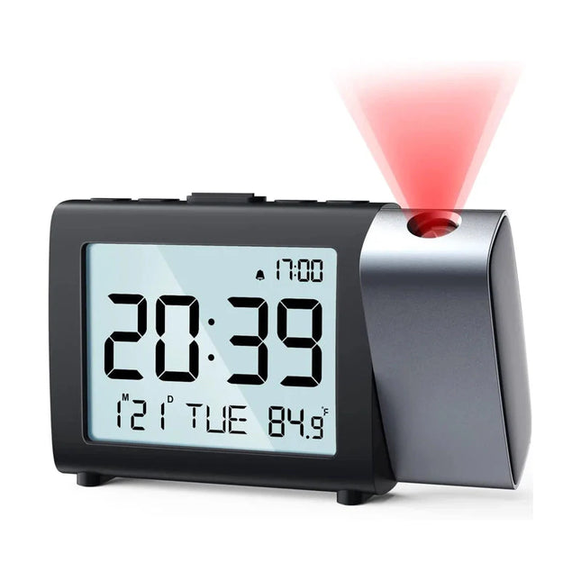 Projectiewekker op batterijen voor reizen