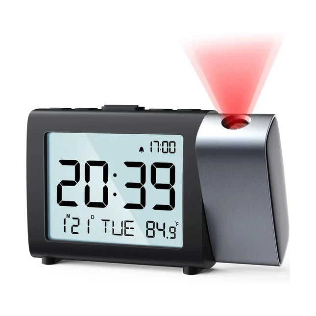 Projectiewekker op batterijen voor reizen