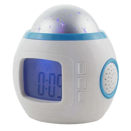 Kinderwekker met sterren projector lamp