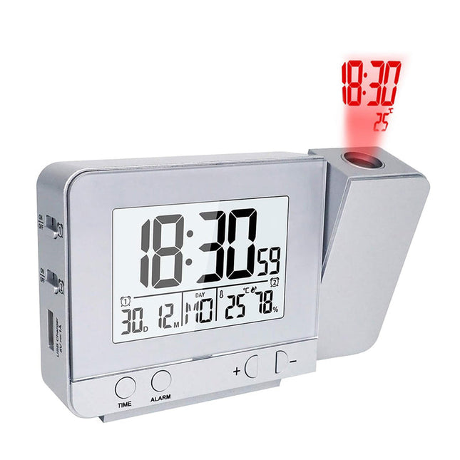 Digitale wekker met tijdprojectie plafond