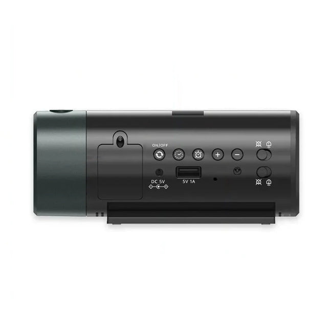 Moderne wekker met projectie op plafond