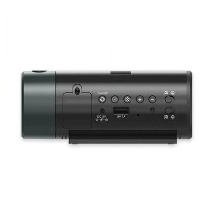 Moderne wekker met projectie op plafond