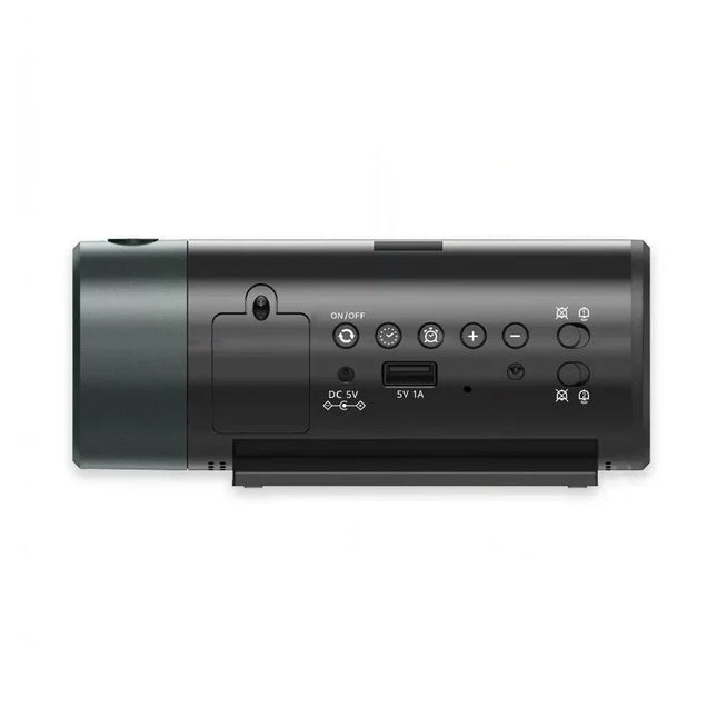 Moderne wekker met projectie op plafond