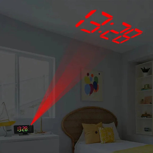 Spiegel projectiewekker op netstroom