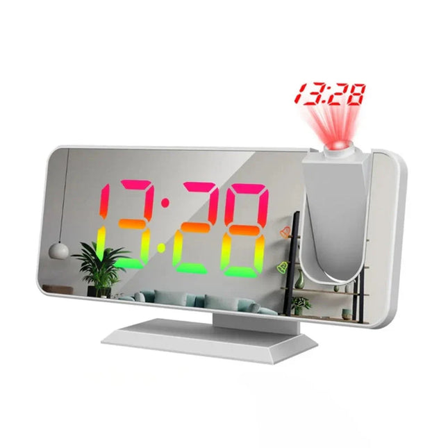 Spiegel projectiewekker op netstroom