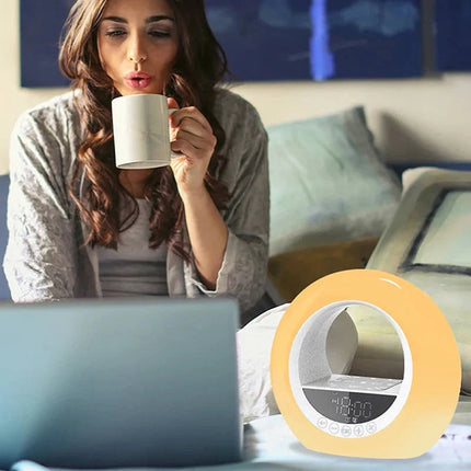 Wake-up light met dubbele alarmfunctie