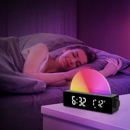 Wake-up light met zonsondergang simulatie