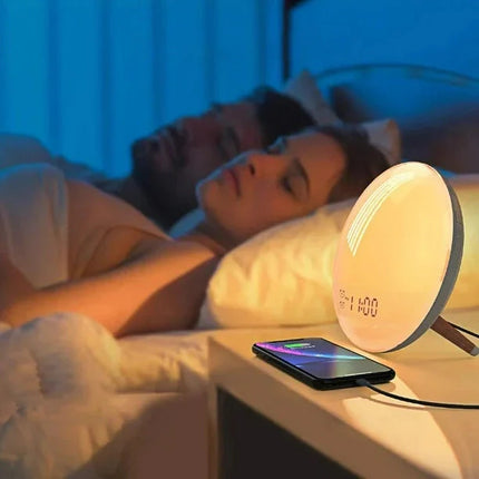 Zonsopgang simulator wekker met USB-poort