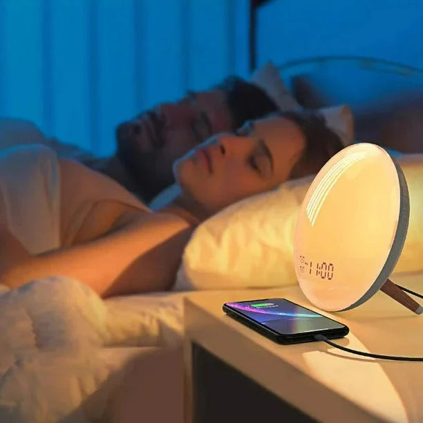 Zonsopgang simulator wekker met USB-poort