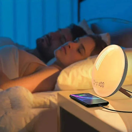 Zonsopgang simulator wekker met USB-poort