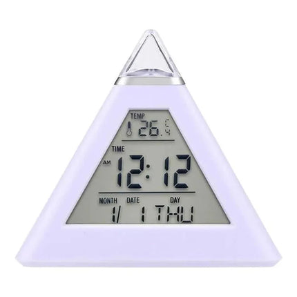 Piramide wekker met kleurveranderend licht