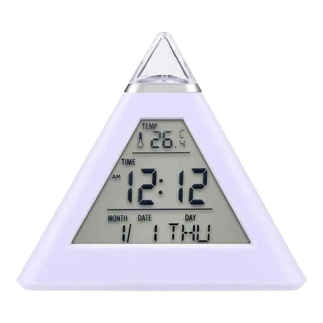 Piramide wekker met kleurveranderend licht