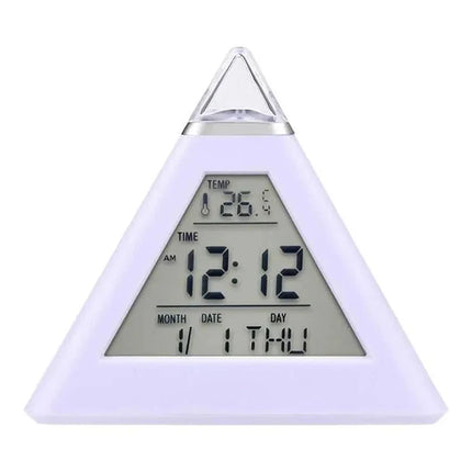 Piramide wekker met kleurveranderend licht