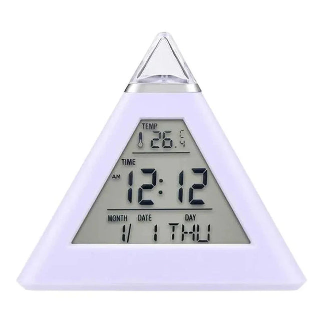 Piramide wekker met kleurveranderend licht