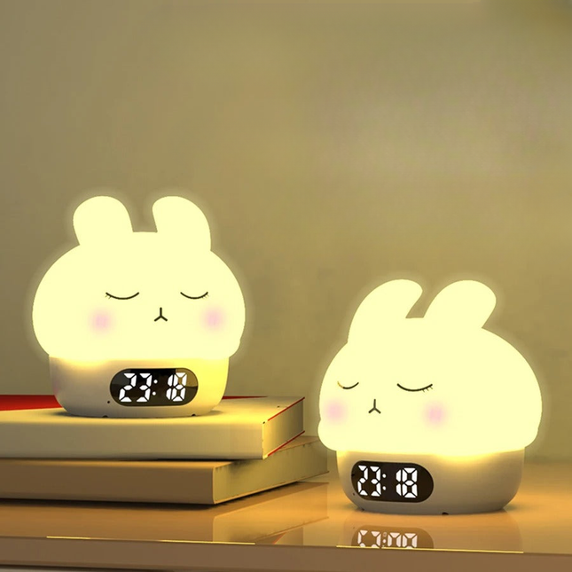 Baby nachtlampje met digitale wekker