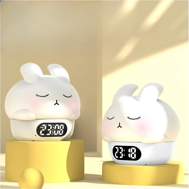 Baby nachtlampje met digitale wekker