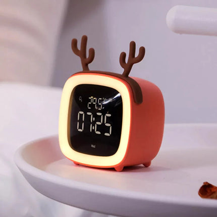 Kinderwekker hert met digitaal display